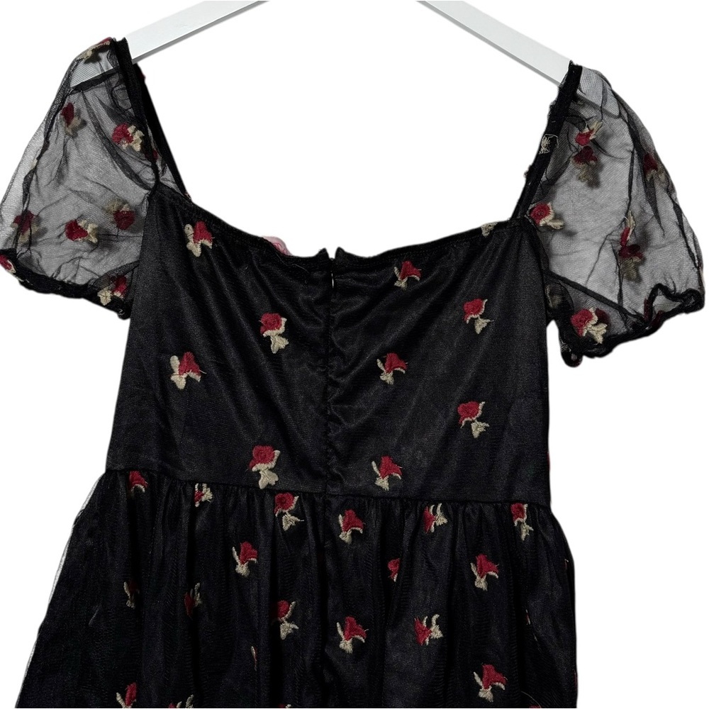 Sugar Thrillz Midnight Forever Organza Babydoll Dress Size Large‎ NWT - Picture 7 of 9